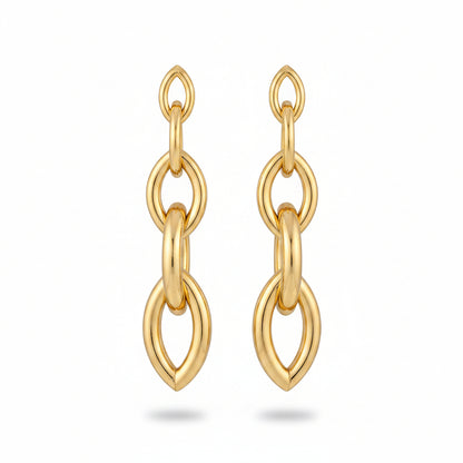 18K Gold-Plated Chain Drop Earrings