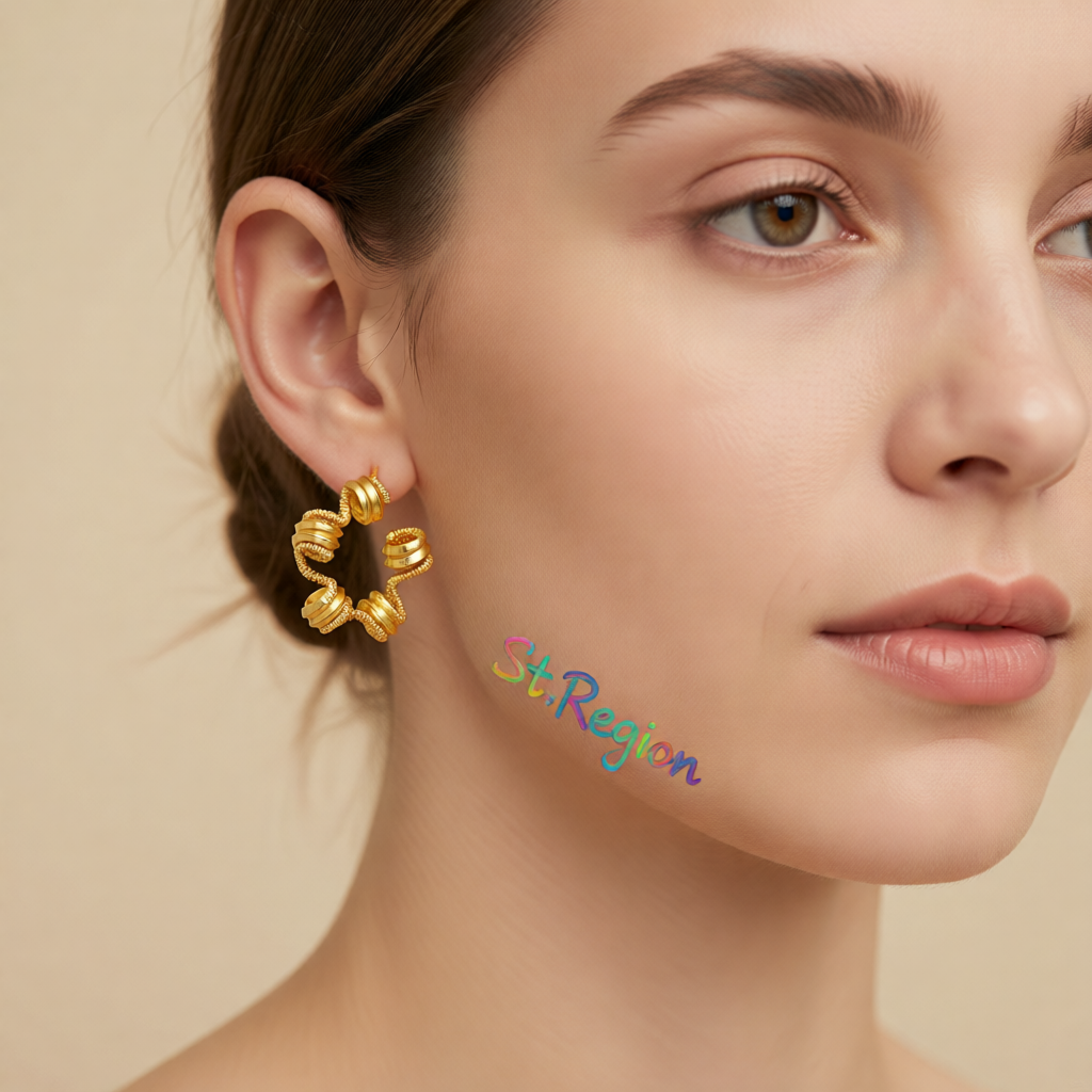 18K Gold-Plated Spring Star Huggie Earrings