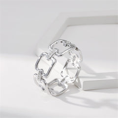 A sophisticated silver-plated and diamond bracelet, showcasing a cubic zirconia and silver-plated open square bangle.