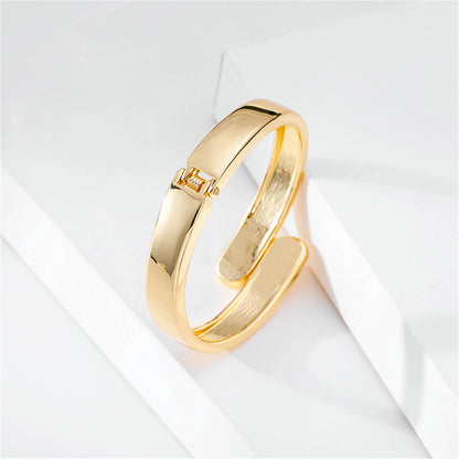 18K Gold-Plated Bypass Hinge Bangle, gold bangle bracelet, dainty minimalist design, styled look