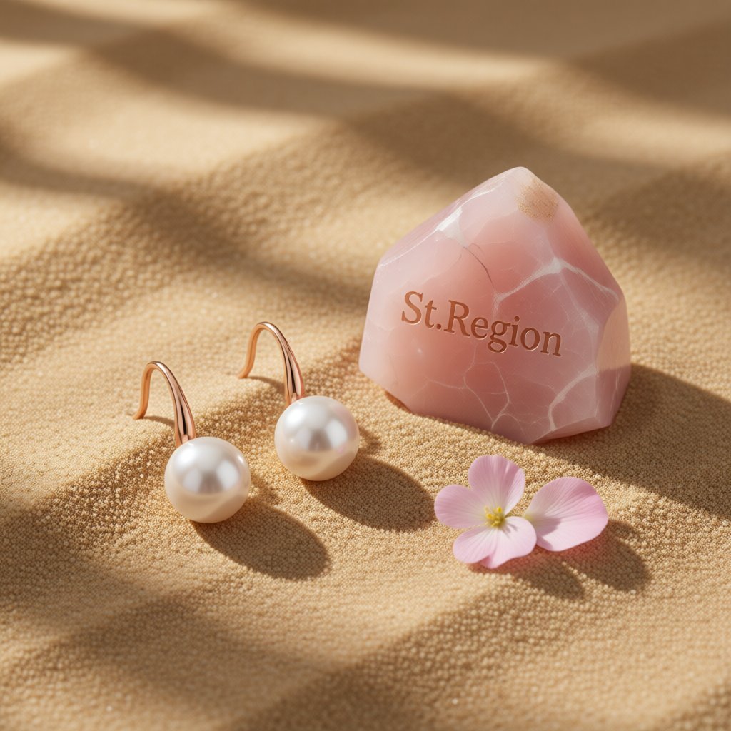 Pearl and 18K Rose Gold-Plated Hook Drop Earrings, rose gold drop earrings for women, everyday style, detail close-up
