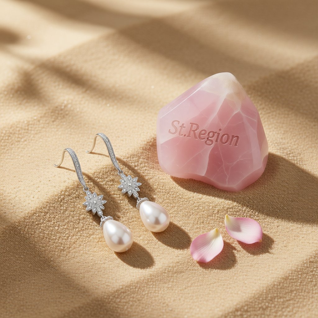 Pearl and Cubic Zirconia Silver-Plated Flower Drop Earrings, silver drop earrings for women, detail close-up