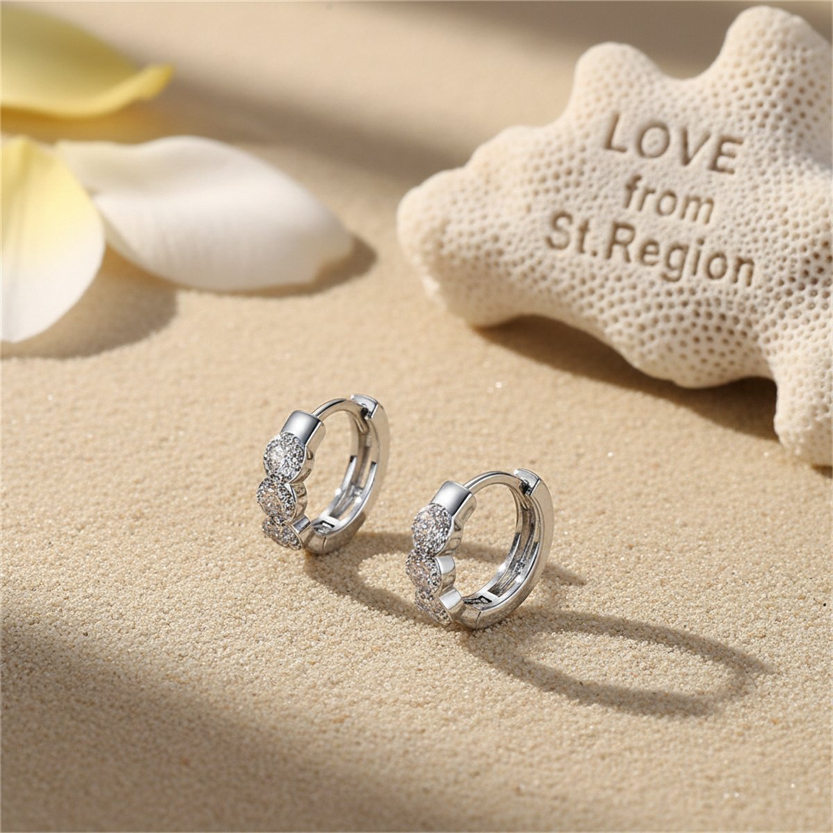 Cubic Zirconia and Silver-Plated Round Huggie Earrings, silver huggie earrings, vintage-inspired design, lifestyle look