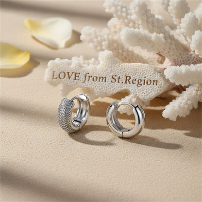 Silver-Plated Textured Huggie Earrings, silver huggie earrings, botanical inspired, lifestyle look