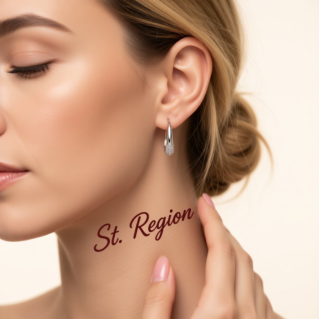 Cubic Zirconia and Silver-Plated Drop-Shape Huggie Earrings, silver huggie earrings, everyday style, styled look