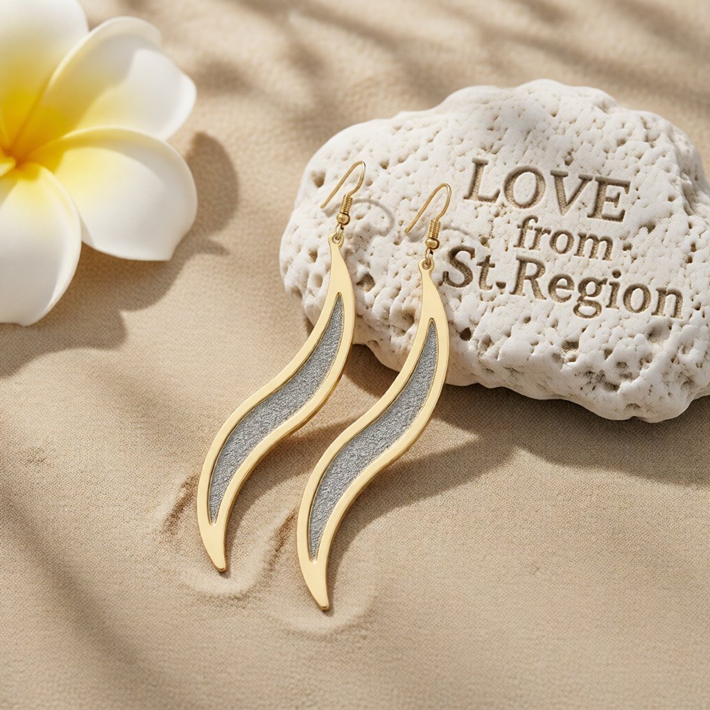 Two-Tone Frosted Salix Leaf Drop Earrings, drop earrings for women, elegant gift for her, lifestyle look