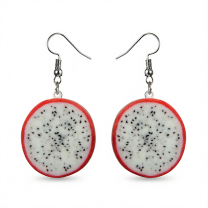 Acrylic & Silver-Plated Pitaya Drop Earrings