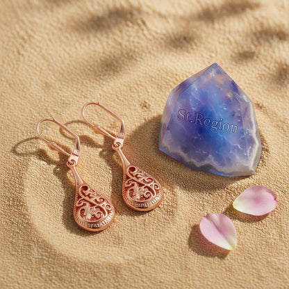 18K Rose Gold-Plated Long Drop Earrings