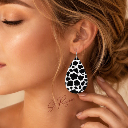 Black Polystyrene and Silver-Plated Spot Drop Earrings, silver drop earrings for women, elegant gift for her, styled look