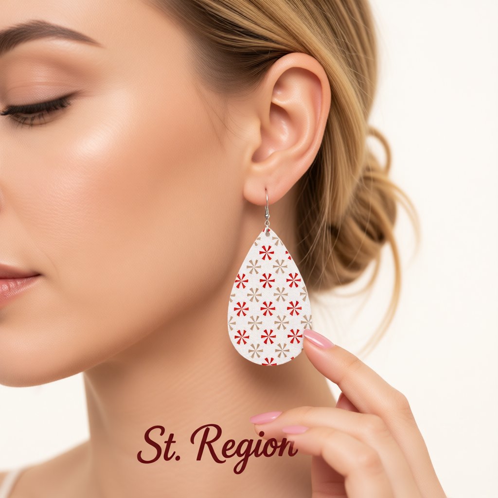 White Polystyrene and Silver-Plated Flowers Drop Earrings, silver drop earrings for women, botanical inspired, styled look