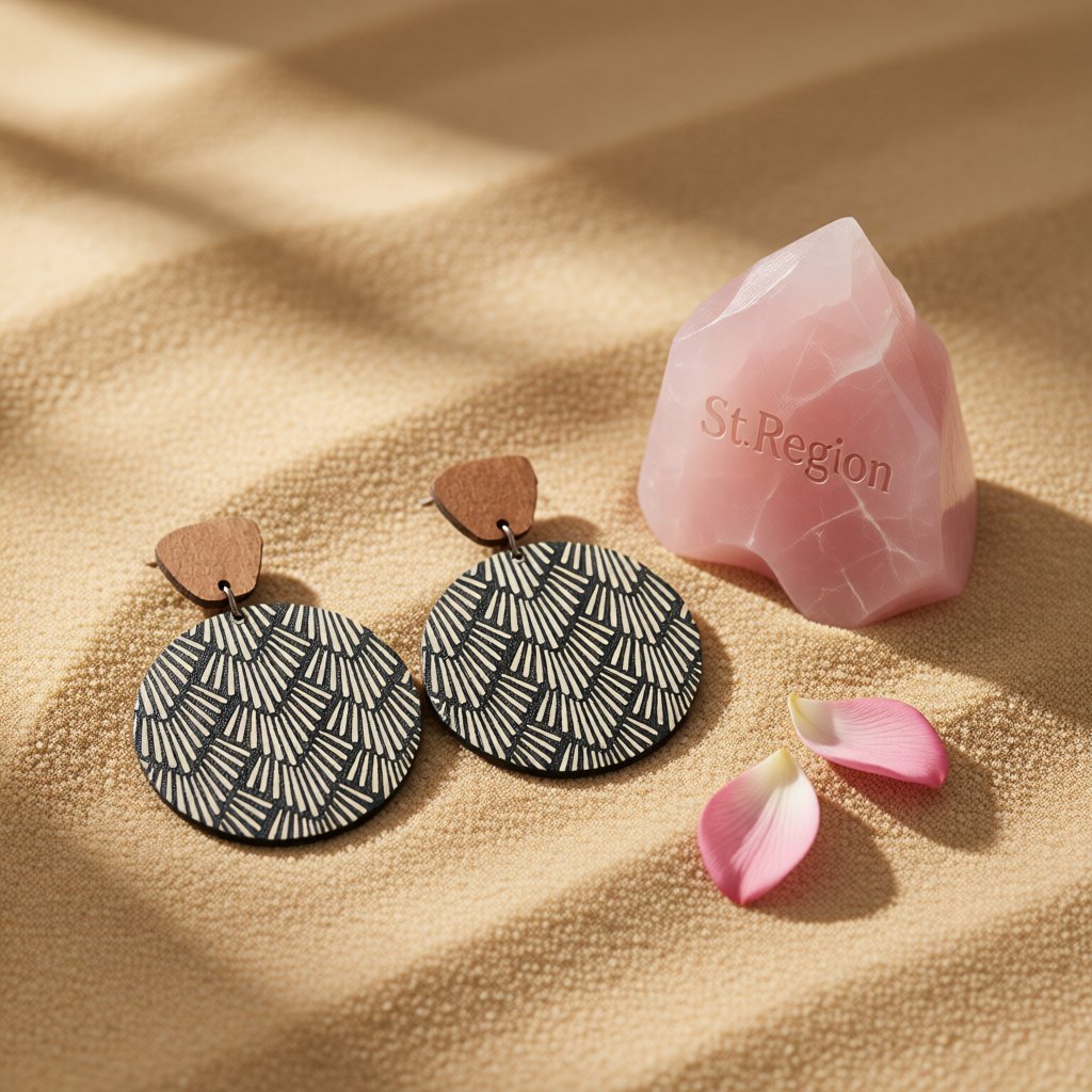 Black Wood and Silver-Plated Geometric Round Dangle Earrings, silver drop earrings for women, detail close-up