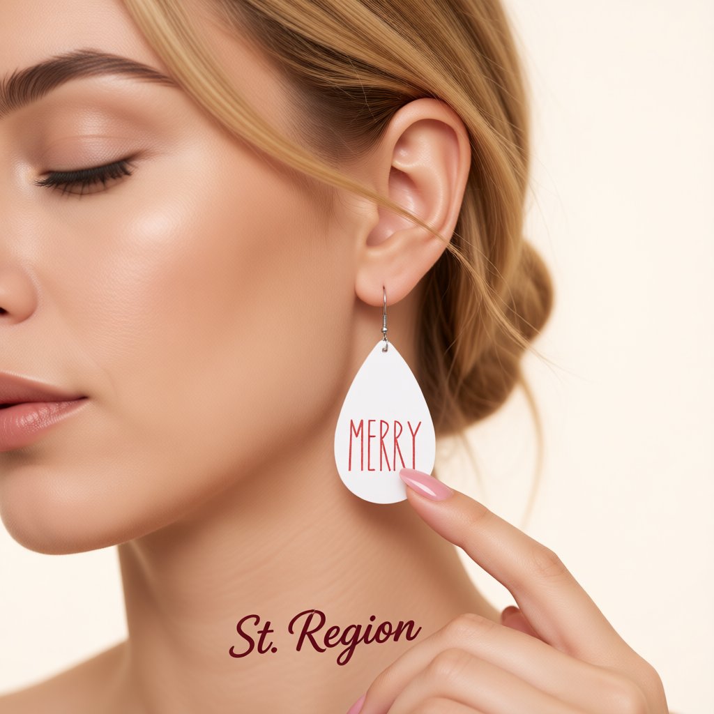 White and Silver-Plated 'Merry' Drop Earrings, silver drop earrings for women, everyday style, styled look