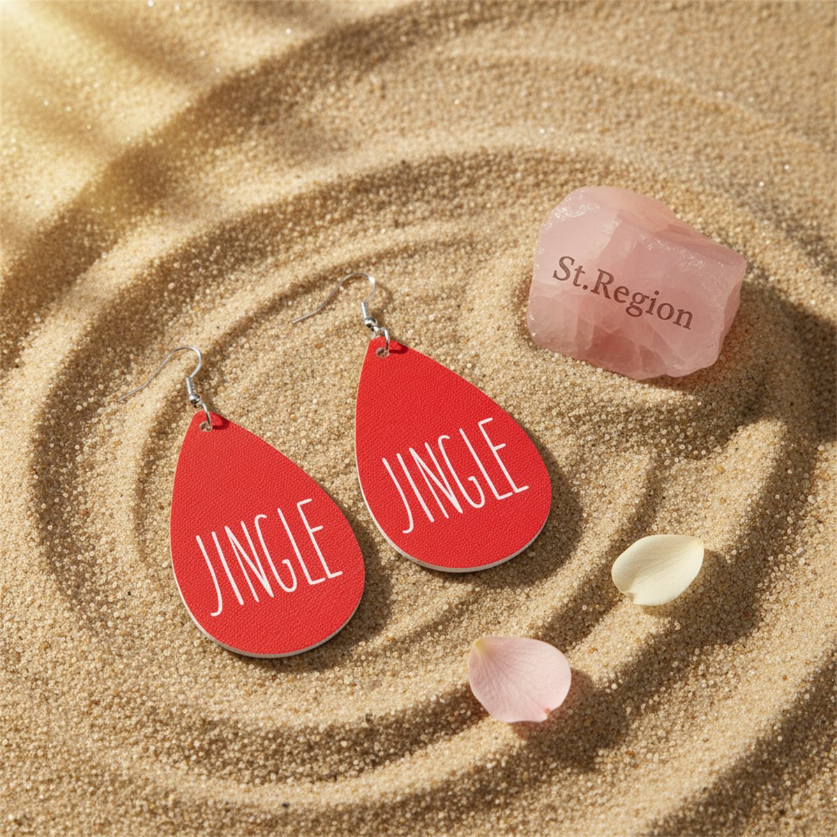 Orange and Silver-Plated 'Jingle' Drop Earrings, silver drop earrings for women, vintage-inspired design, detail close-up