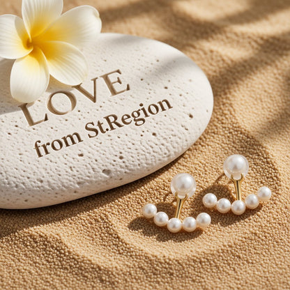 Pearl and 18K Gold-Plated Ear Jackets, vintage-inspired design, lifestyle look