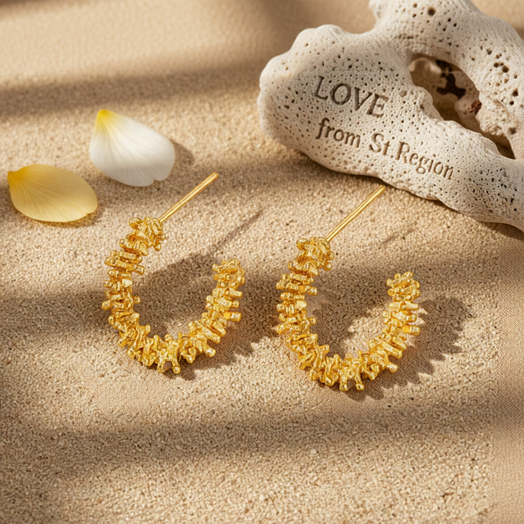 18K Gold-Plated Spike Huggie Earrings