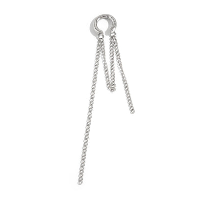 Silvertone Chain Tassel Ear Cuff