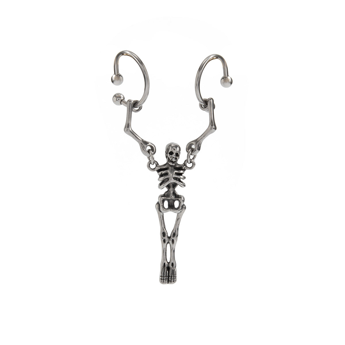 Blacktone Skeleton Ear Cuff