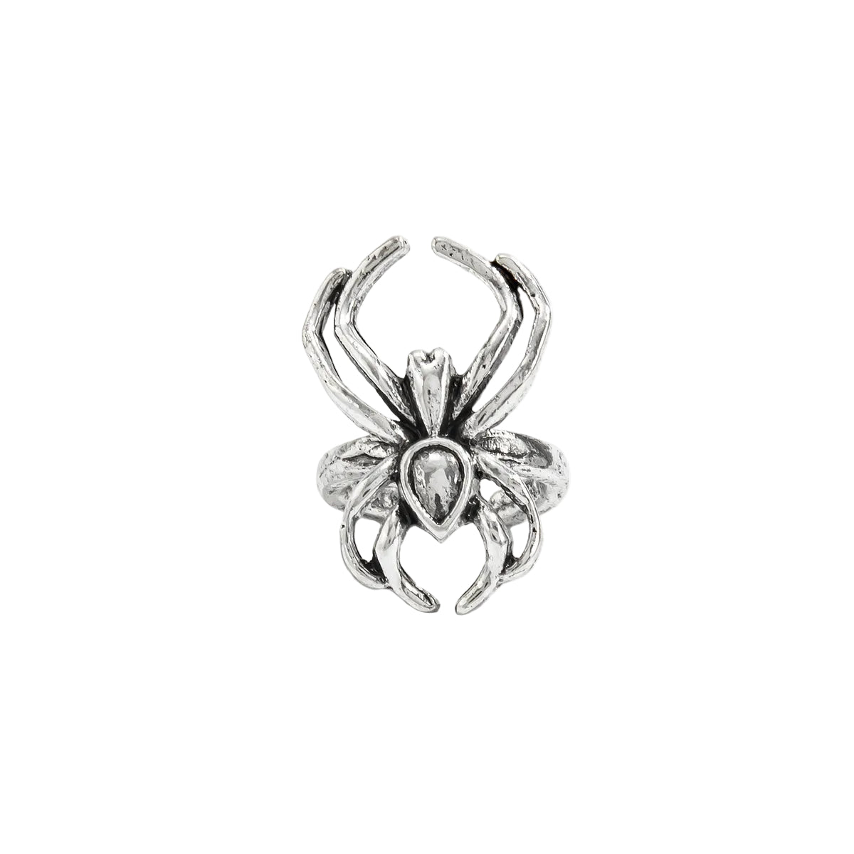 Silvertone Spider Ear Cuff