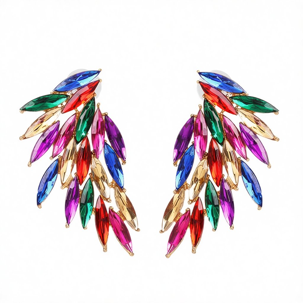Crystal Botany Marquise-Cut Drop Earrings, drop earrings for women, everyday style, side view