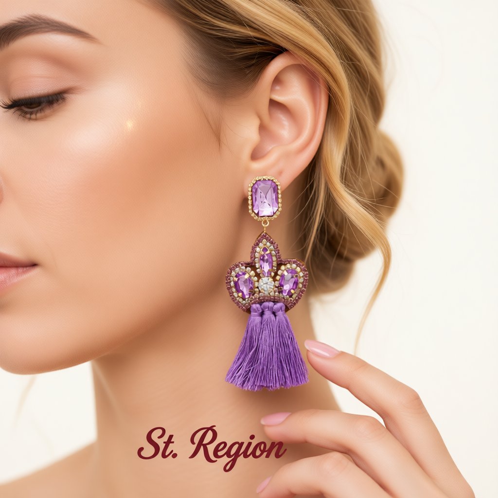 Crystal and Cubic Zirconia Fringe Drop Earrings, drop earrings for women, botanical inspired, styled look