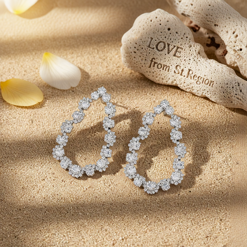 Crystal & Cubic Zirconia Silver-Plated Teardrop Earrings