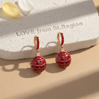 Cubic Zirconia and 18K Gold-Plated Ornament Huggie Earrings, gold huggie earrings, vintage-inspired design, lifestyle look