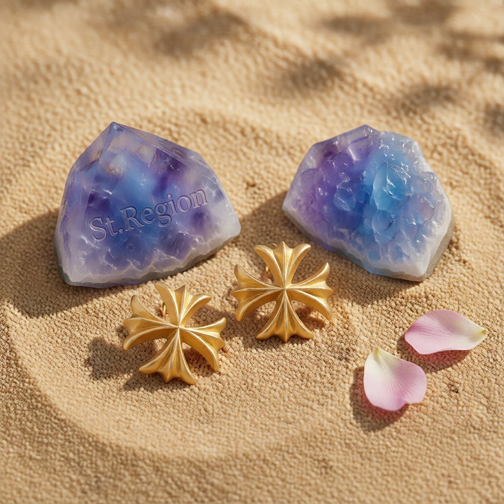 18K Gold-Plated Clover Stud Earrings