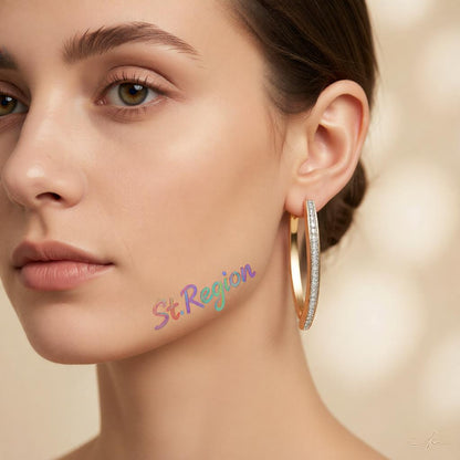 Cubic Zirconia and 18K Gold-Plated Triangle Drop Earrings, gold huggie earrings, dainty minimalist design, styled look