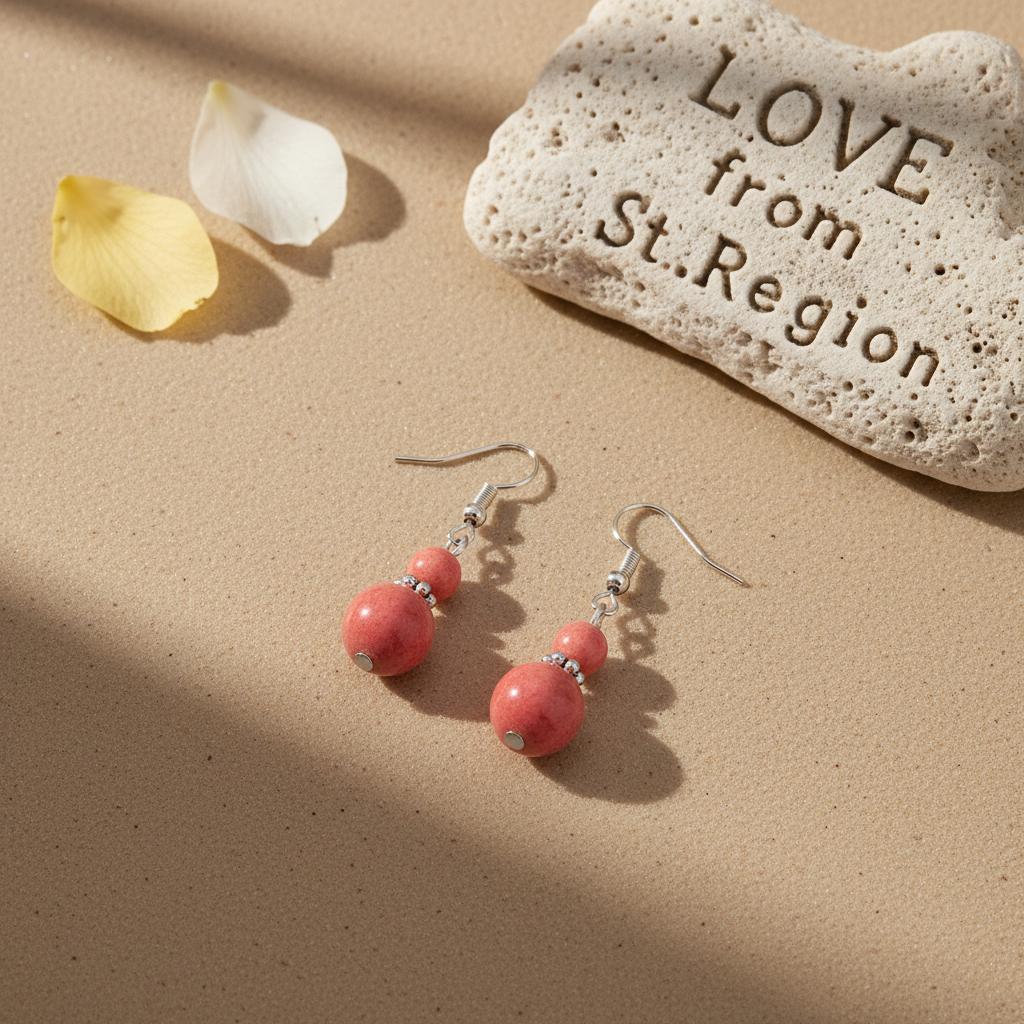 Red Jade and Silvertone ‌Gourd‌-Shape Hook Earrings, silver drop earrings for women, everyday style, lifestyle look