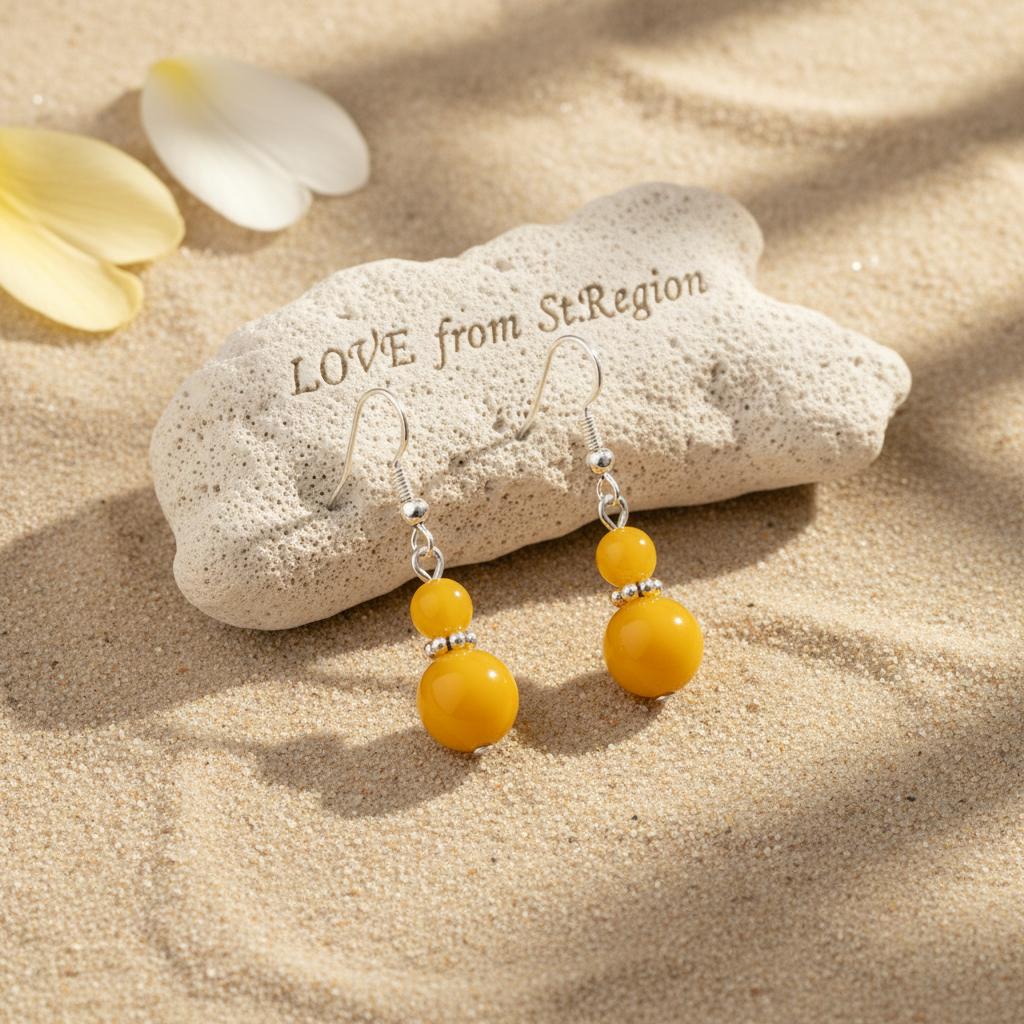 Yellow Jade and Silvertone ‌Gourd‌-Shape Hook Earrings, silver drop earrings for women, botanical inspired, lifestyle look