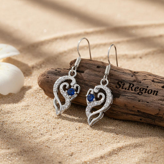 pink acrylic drop earrings for women St.Region
