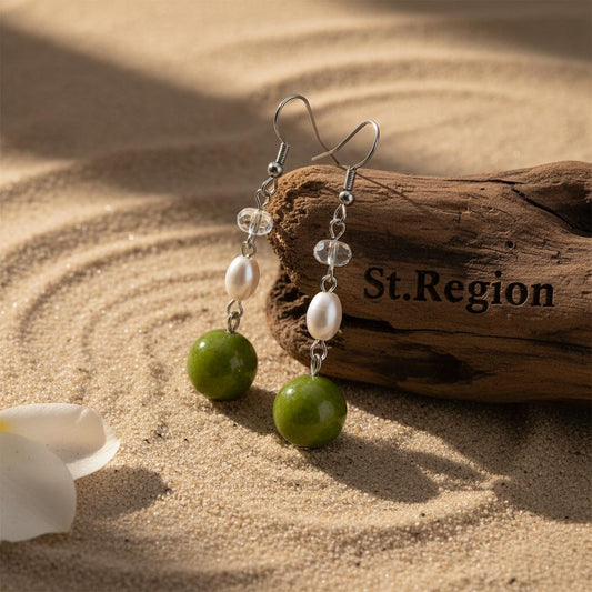 pearl drop earrings for bridesmaid St.Region