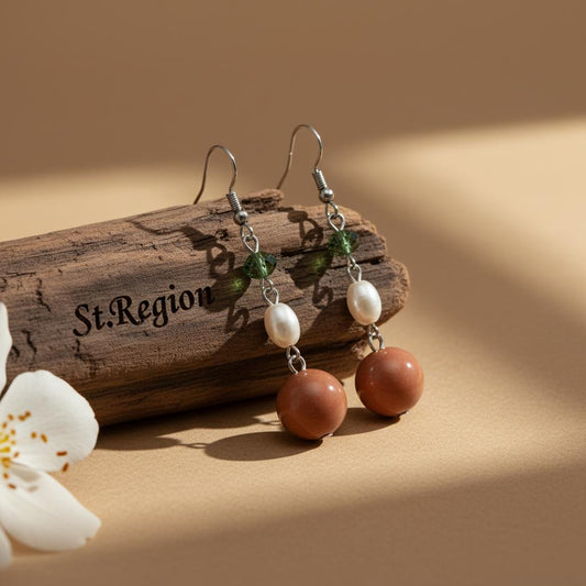 pearl drop earrings for bridesmaid St.Region