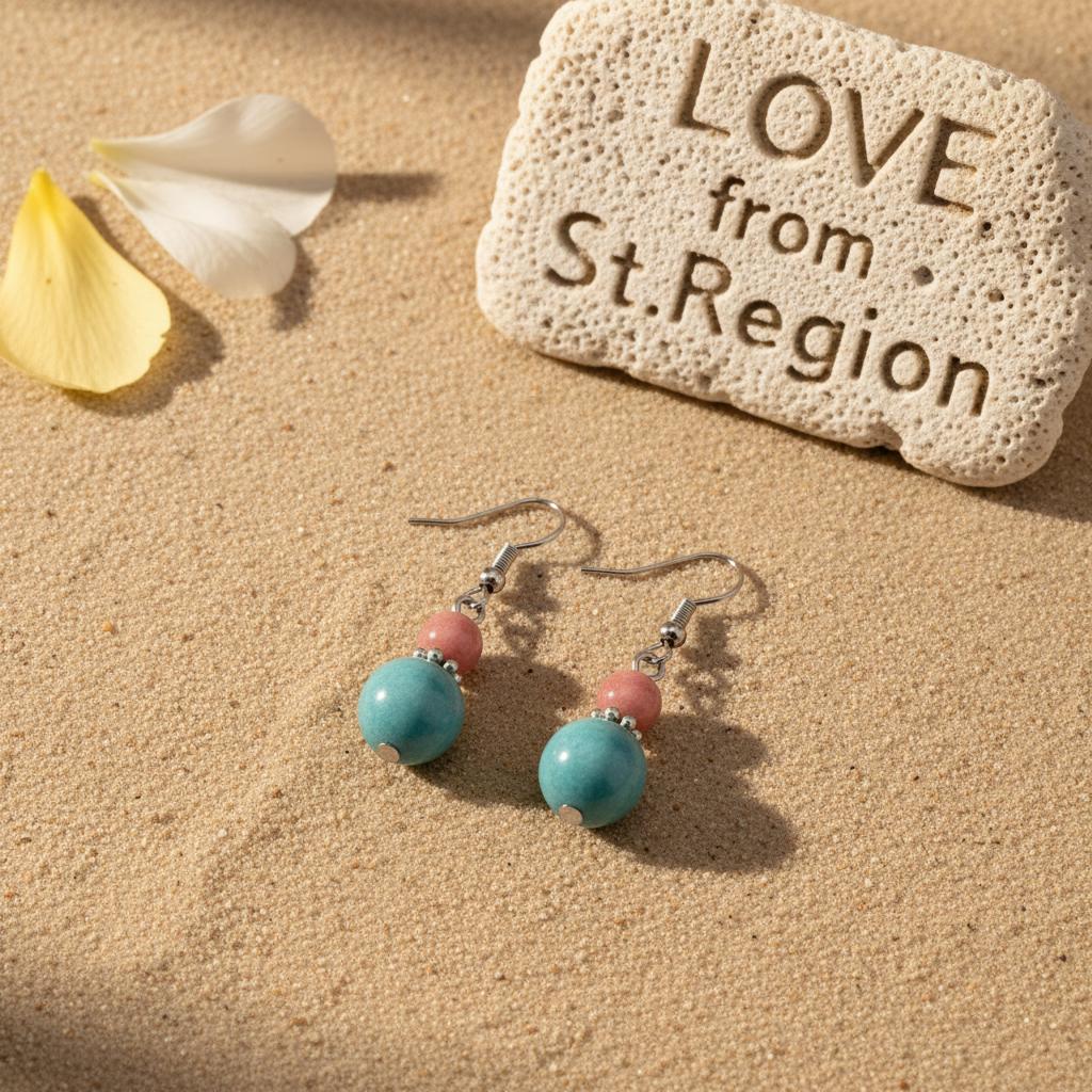 Red and Blue Jade Silvertone ‌Gourd‌-Shape Hook Earrings, silver drop earrings for women, lifestyle look