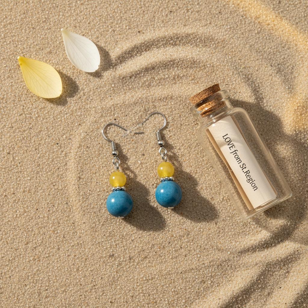 Yellow and Blue Jade Silvertone ‌Gourd‌-Shape Hook Earrings, silver drop earrings for women, lifestyle look