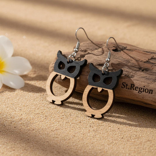 pink acrylic drop earrings for women St.Region