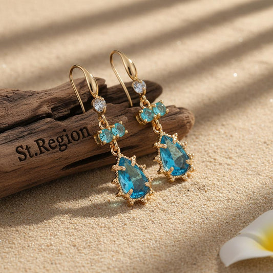 pink acrylic drop earrings for women St.Region