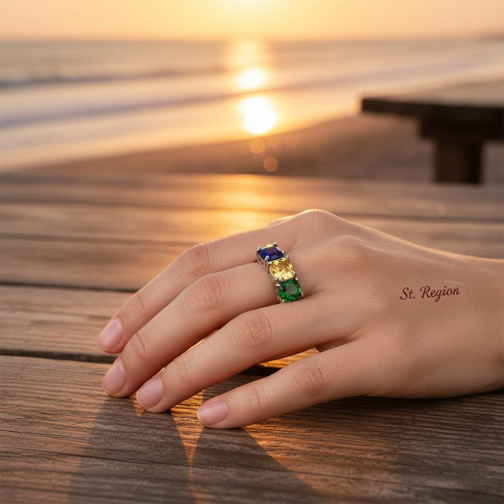 Pink Crystal and Silver-Plated Adjustable Ring, silver statement rings for women, dainty minimalist design, styled look