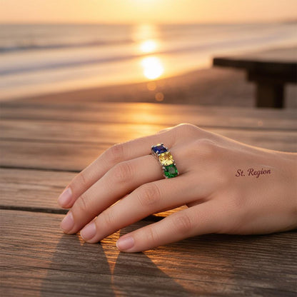 Pink Crystal and Silver-Plated Adjustable Ring, silver statement rings for women, dainty minimalist design, styled look
