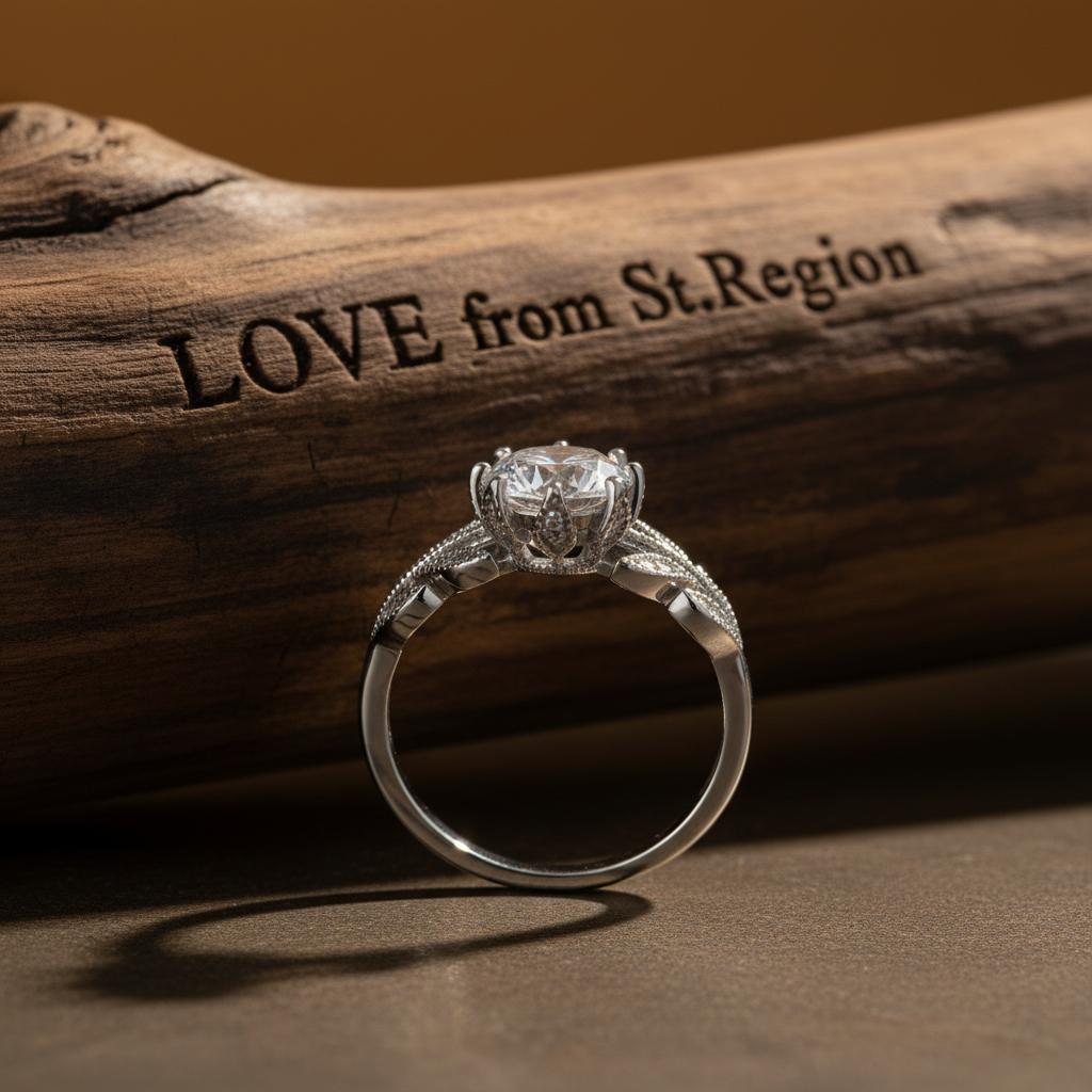 Crystal and Silver-Plated Prong-Set Floral Cocktail Ring, silver statement rings for women, lifestyle look