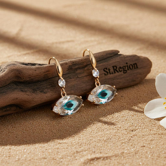 pink acrylic drop earrings for women St.Region