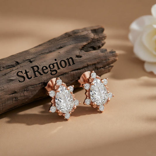 Crystal & Cubic Zirconia Stud Earrings