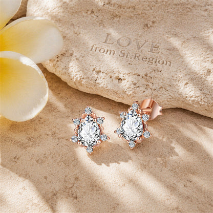 Crystal & Cubic Zirconia Stud Earrings