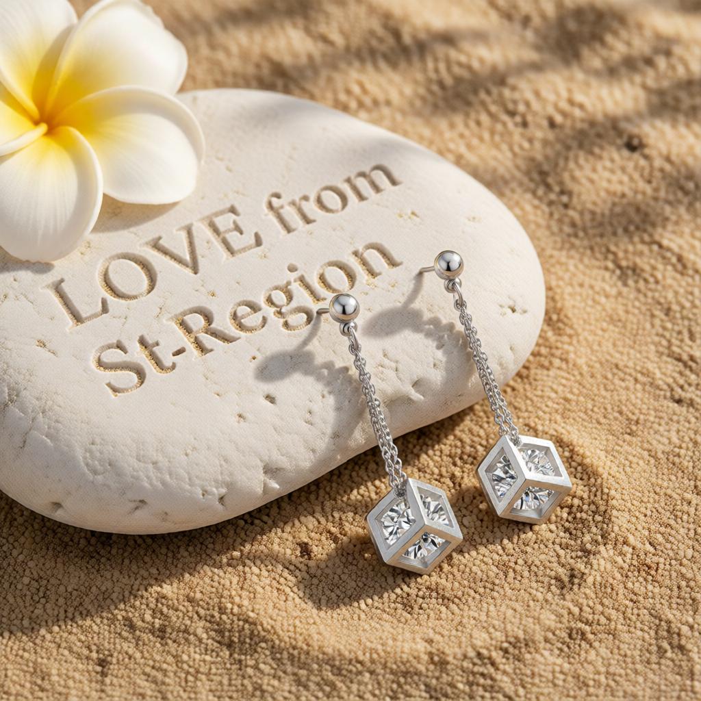 Crystal and Silver-Plated Caged Drop Earrings, silver drop earrings for women, vintage-inspired design, lifestyle look