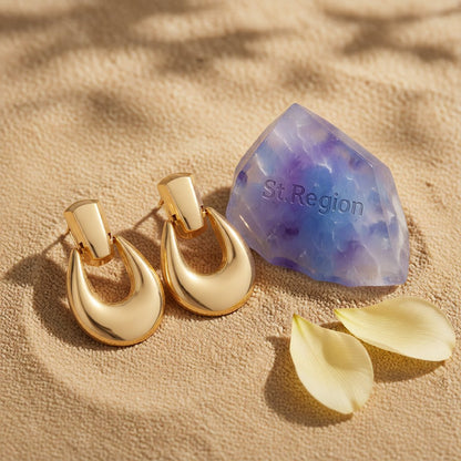18K Gold-Plated Catch Drop Earrings