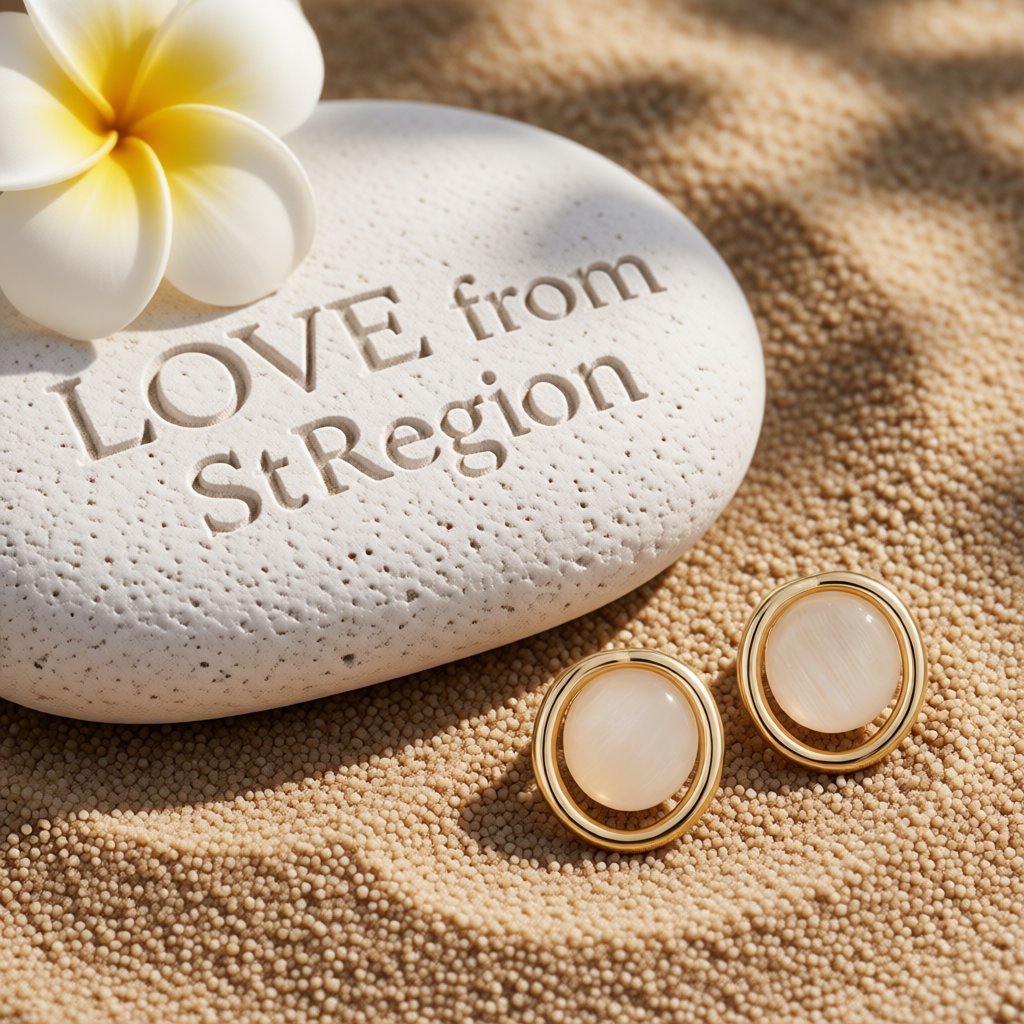 Cats Eye and 18K Gold-Plated Round Stud Earrings, gold stud earrings for women, botanical inspired, lifestyle look