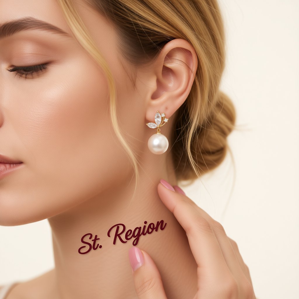 Pearl and Cubic Zirconia Butterfly Drop Earrings, drop earrings for women, dainty minimalist design, styled look