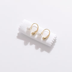 Pearl & 18K Gold-Plated Ear Jackets