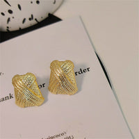 18k Gold-Plated Woven Crisscross Stud Earrings