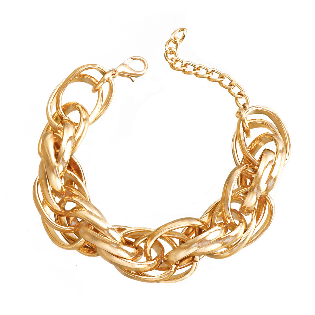 18K Gold-Plated Crossing Bracelet, gold bracelet for women, botanical inspired, lifestyle look
